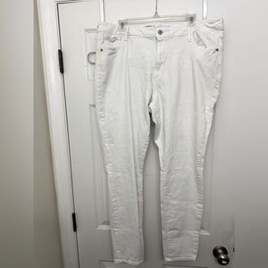 Old navy rock star skinny Jegging white, size 18 regular